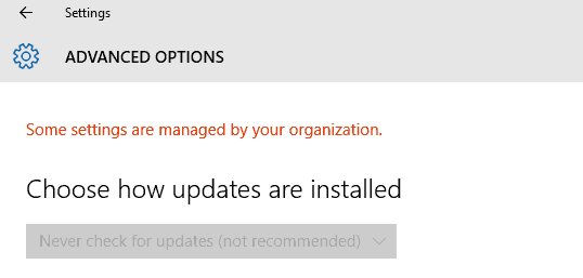 Turn off Automatic Updates in Windows 10