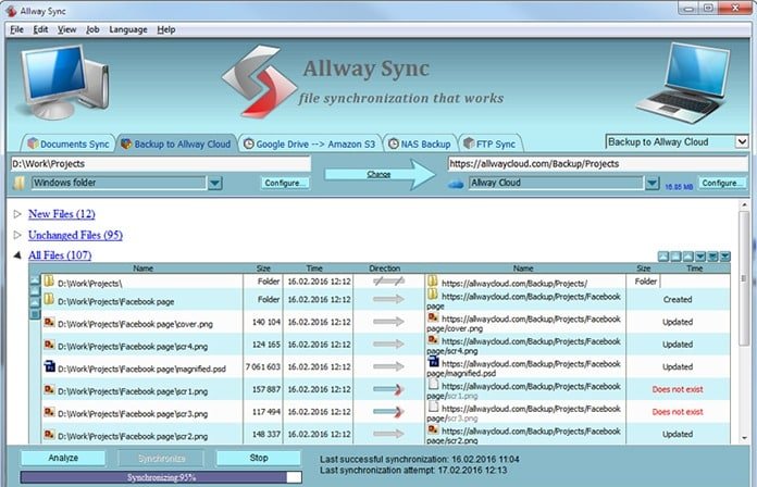 Allway Sync Free File Sync Software