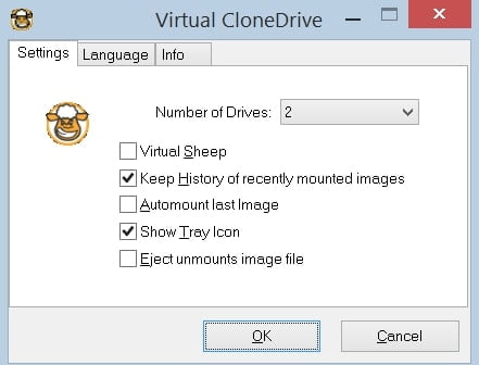Virtual Clone Drive mount iso in windows