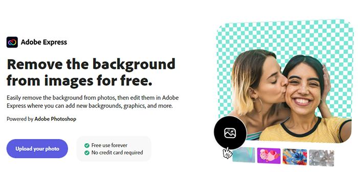 Adobe Express Photo background remver