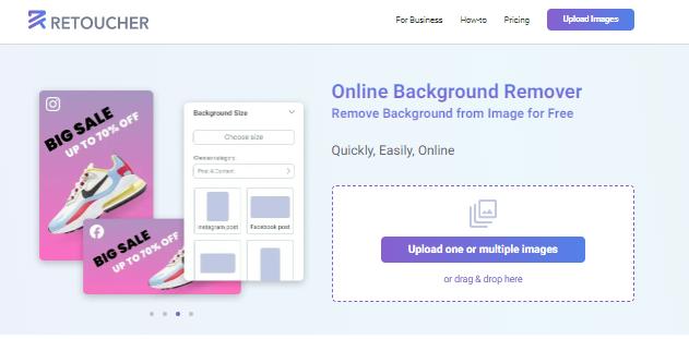 Retoucher.online make image background transparent